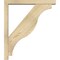 Ekena Millwork Funston Block Rough Sawn Bracket w/ Offset Brace, Douglas Fir, 4"W x 26"D x 30"H BKT0402X26X30FST05RDF - alternate 2